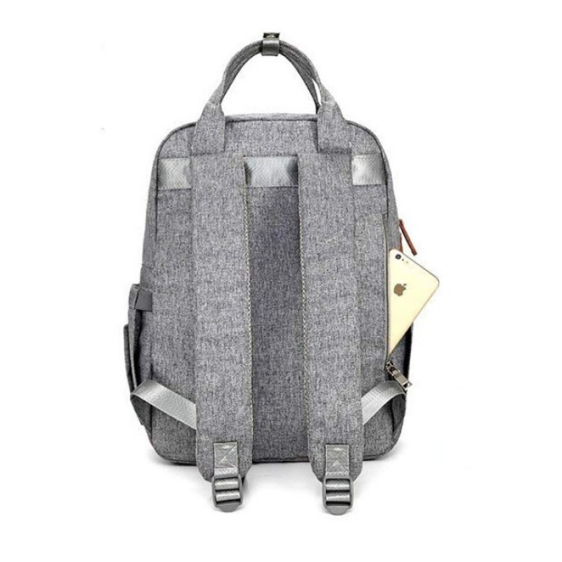 Multi Functional Large Capacity Diaper Bag Backpack Two Stroller Straps Padded laptop pocket